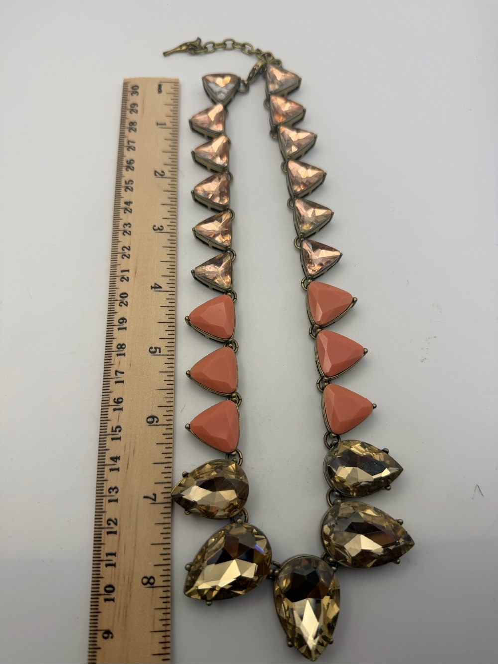 2/10 Chloe and Isabel Statement Necklace Coral and Champagne Summer Sedona - Picture 7 of 8